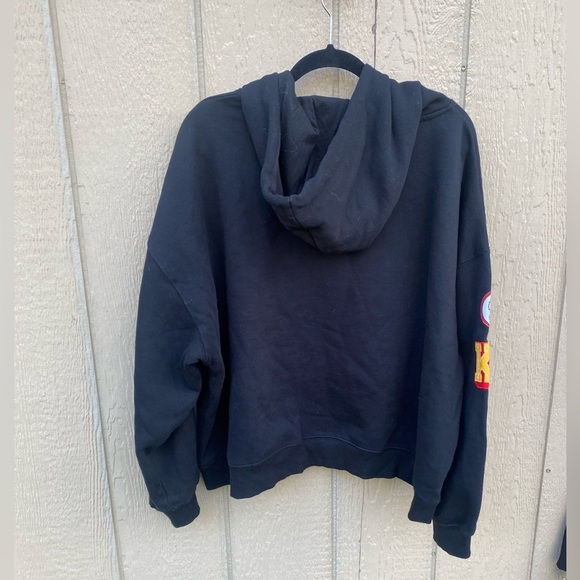 WEAR by Erin Andrews KC Kansas City Chiefs Modest Cropped Hoodie Women's 4X - Picture 8 of 9